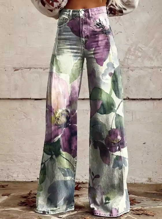 Alessia - Pantaloni boho retrò chic