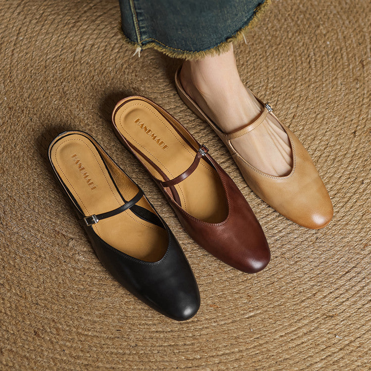 Avina Mules in pelle genuina