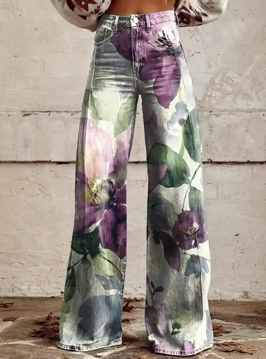 Alessia - Pantaloni boho retrò chic
