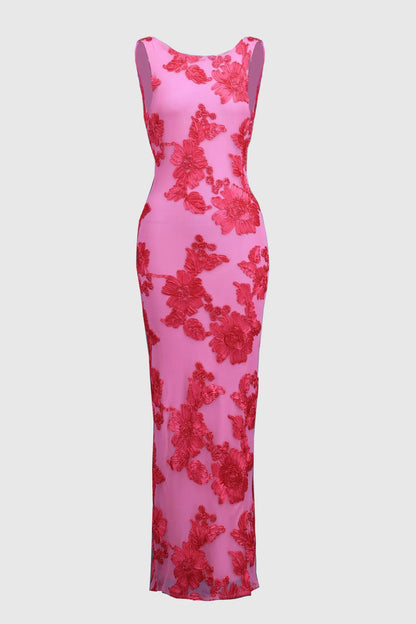 Amara | Abito lungo elegante in rosa