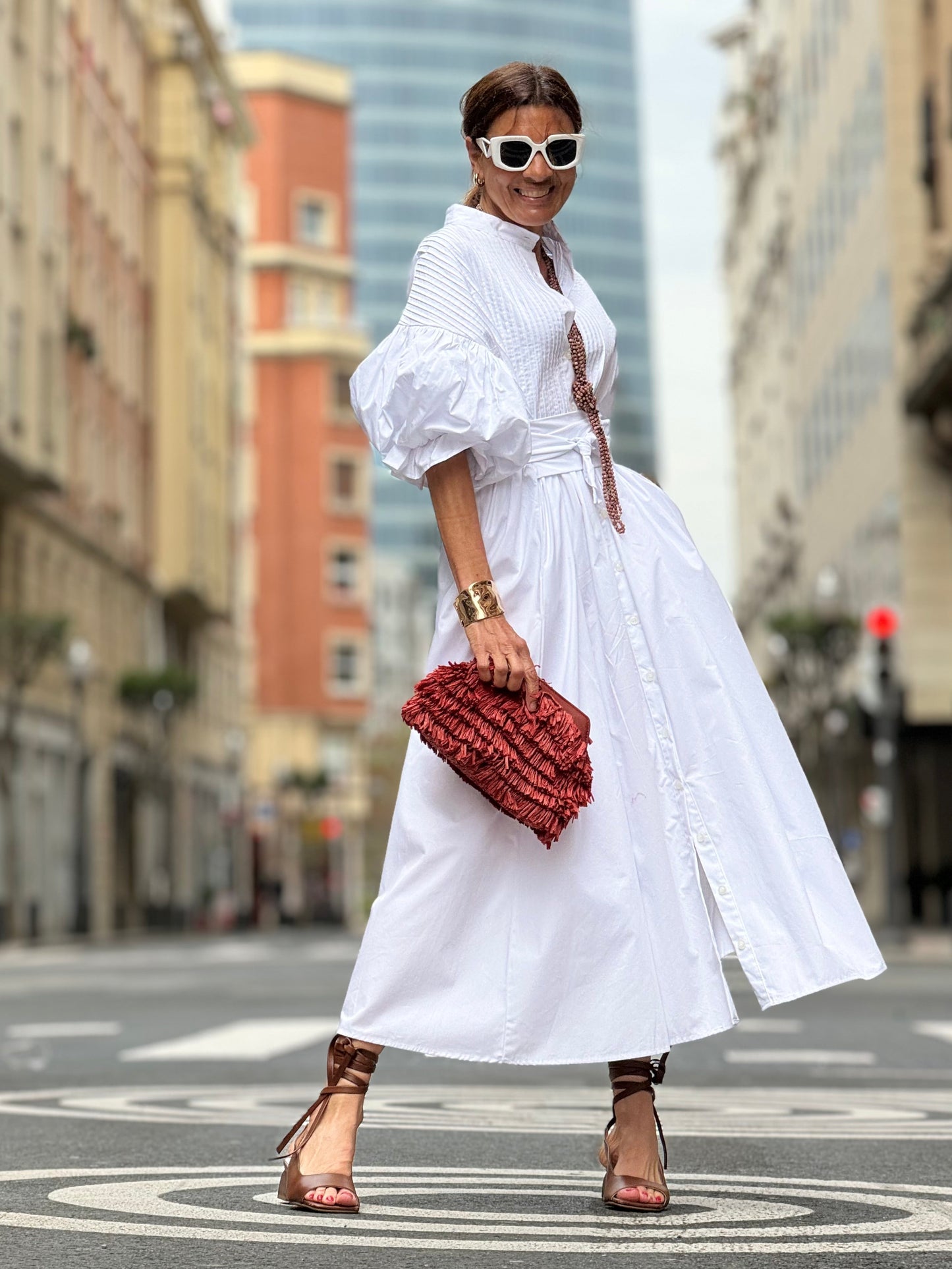 Vestito Phoebe Bianco