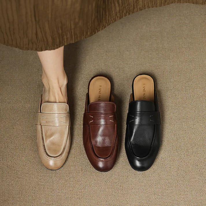 Aurora Mules in pelle vera