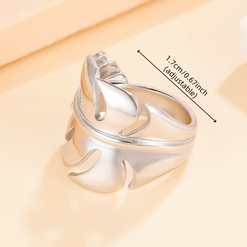 Anello a forma di foglia di Monstera