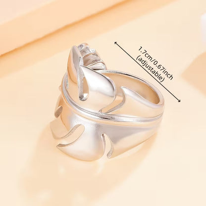 Anello a forma di foglia di Monstera