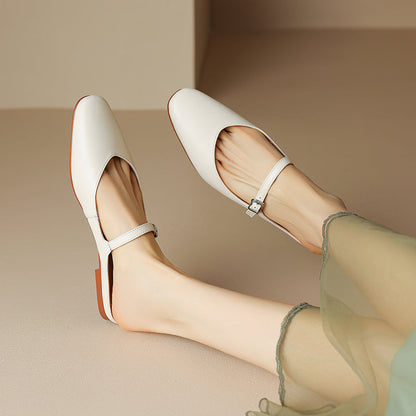 Mules in pelle autentica di Amini