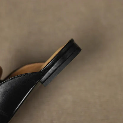 Aurora Mules in pelle vera