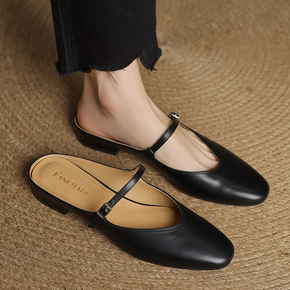 Avina Mules in pelle genuina