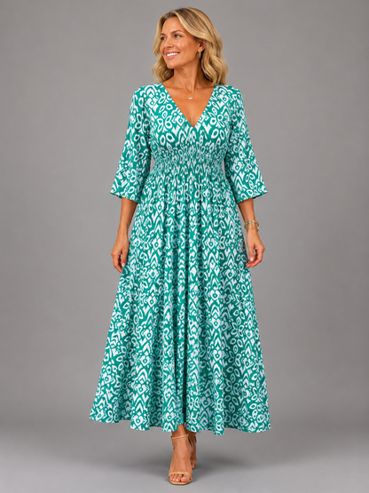Althea™ | Abito midi fluido bohemiano