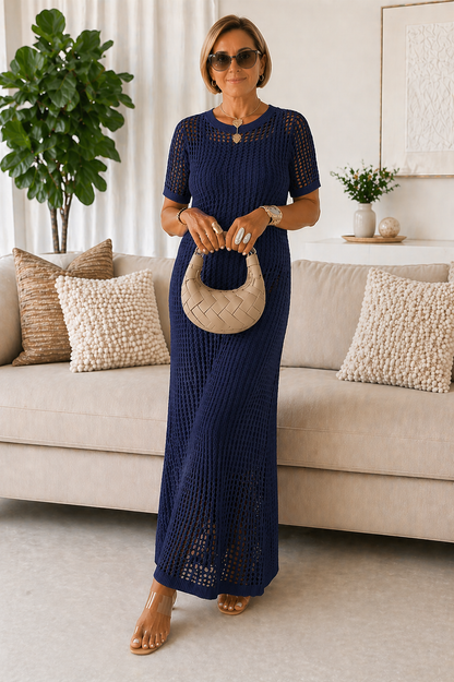 Bethany™ Abito lungo maxi con tagli e sottoveste interna gratuita