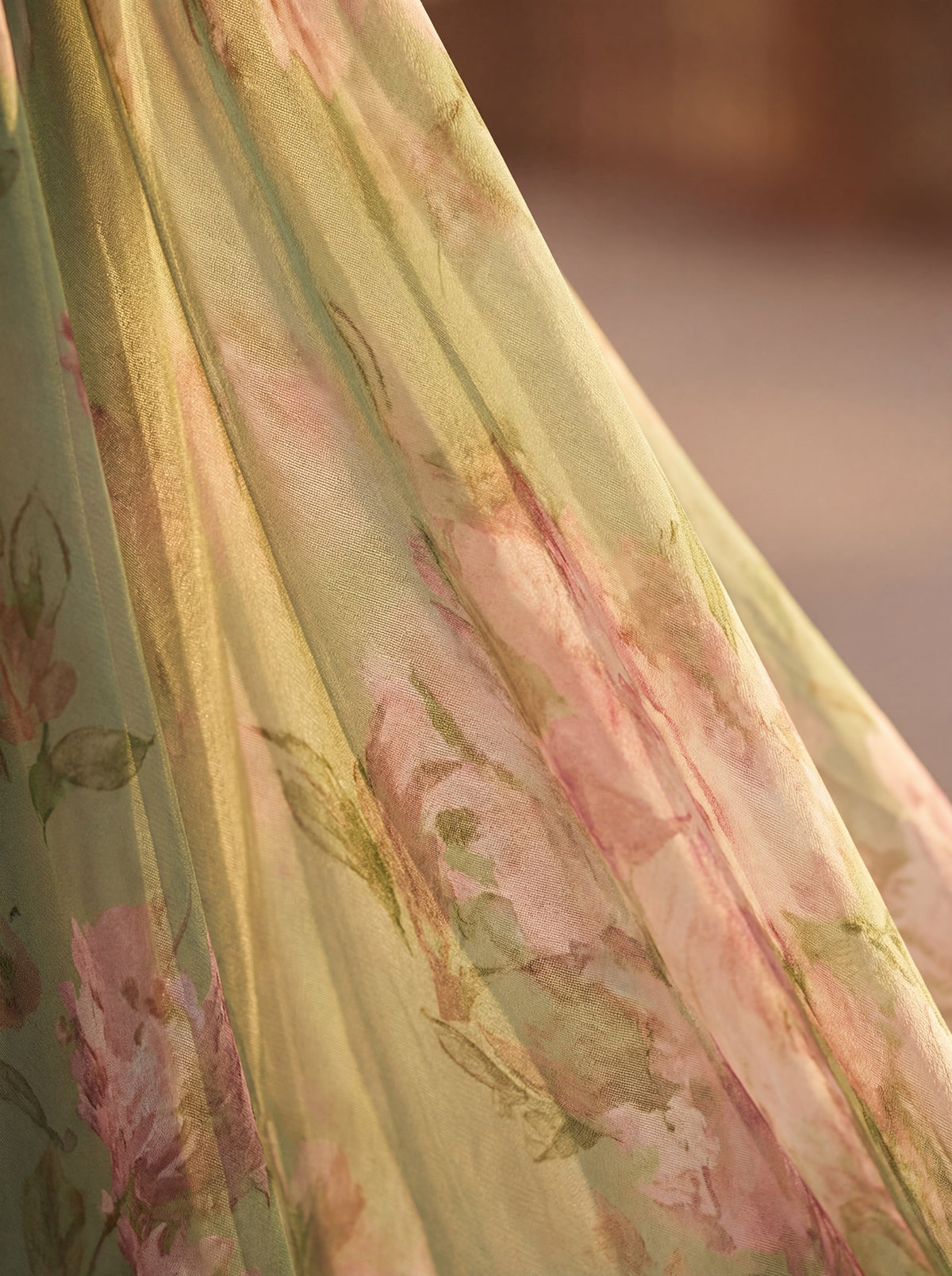 Olivia | Abito lungo in chiffon