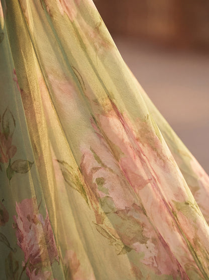 Olivia | Abito lungo in chiffon