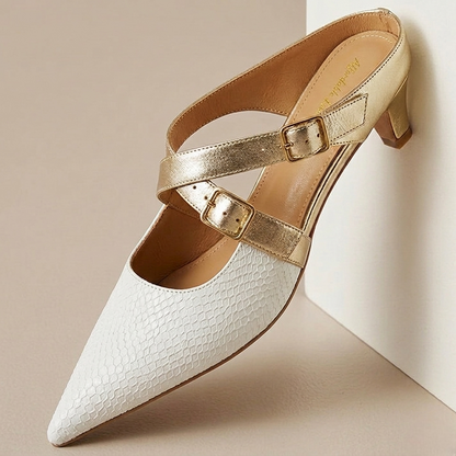Brielle Mules in pelle genuina
