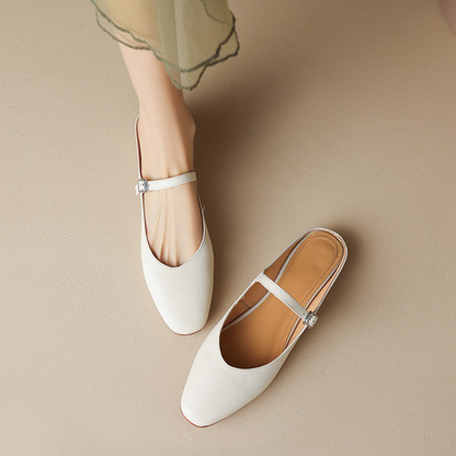 Mules in pelle autentica di Amini