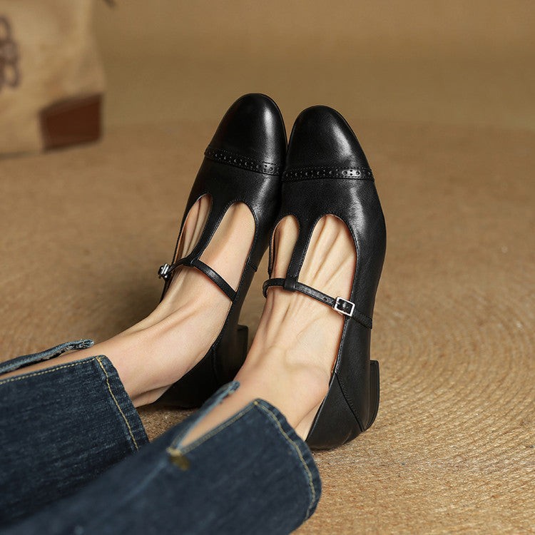 Bia Scarpe Basse in Pelle Genuina