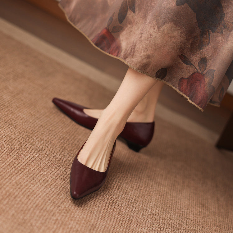 Brisa Décolleté in pelle autentica