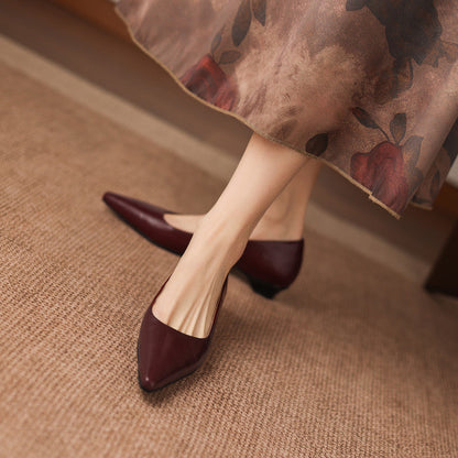 Brisa Décolleté in pelle autentica