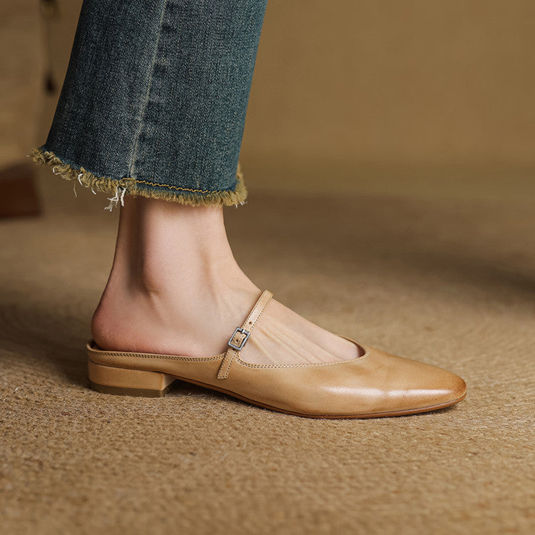 Avina Mules in pelle genuina