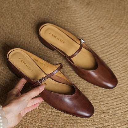 Avina Mules in pelle genuina