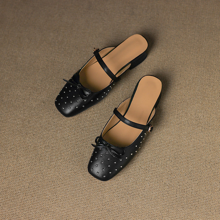 Belle mule in pelle genuina