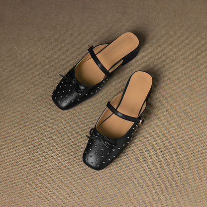 Belle mule in pelle genuina