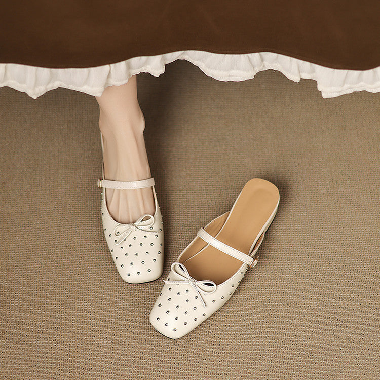 Belle mule in pelle genuina