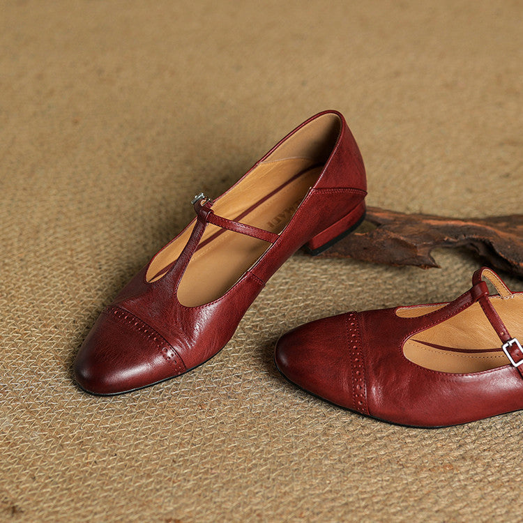Bia Scarpe Basse in Pelle Genuina