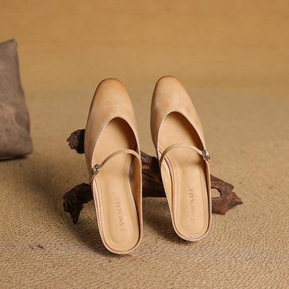 Avina Mules in pelle genuina