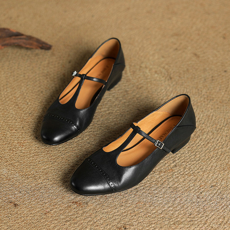 Bia Scarpe Basse in Pelle Genuina