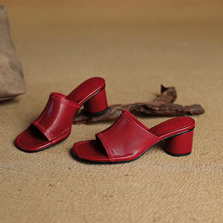 Mule in pelle genuina Amira