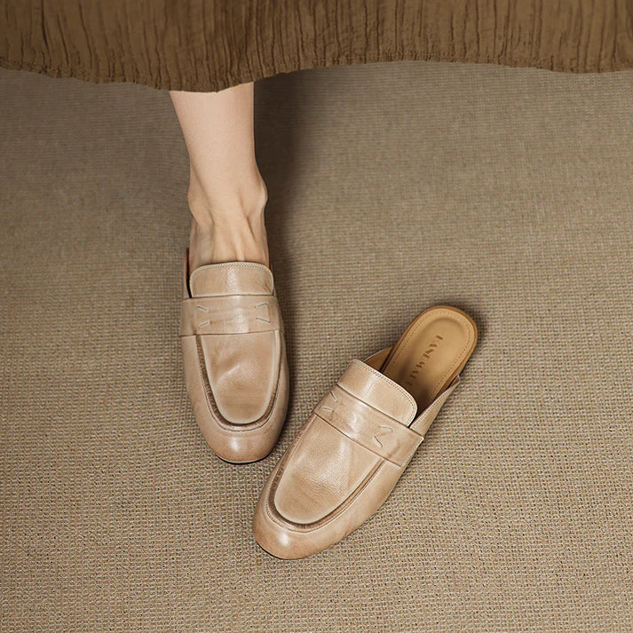 Aurora Mules in pelle vera