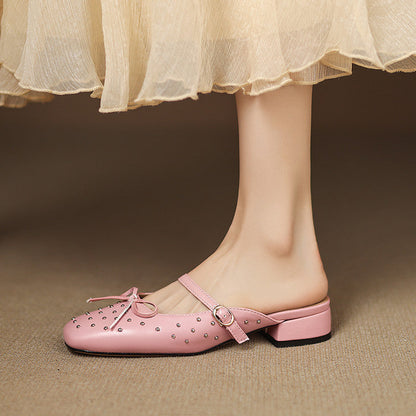 Belle mule in pelle genuina