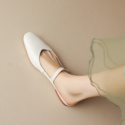 Mules in pelle autentica di Amini