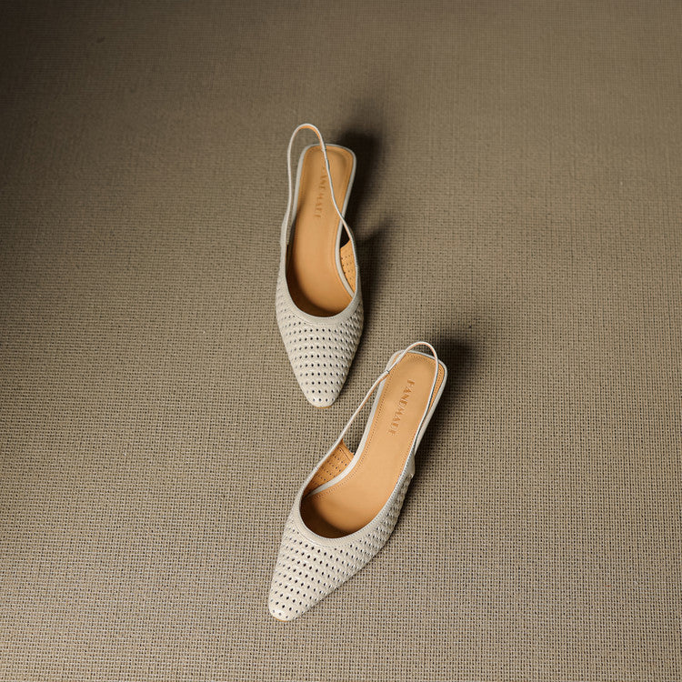 Scarpe slingback in pelle autentica di Aden