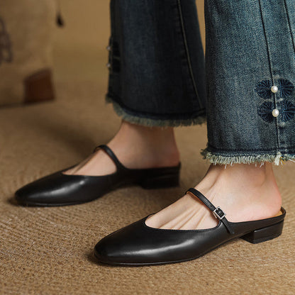 Avina Mules in pelle genuina