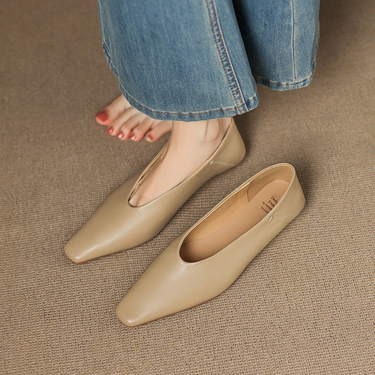Amira Ballerine in pelle genuina