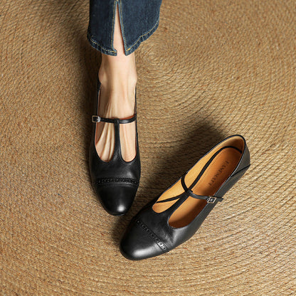 Bia Scarpe Basse in Pelle Genuina