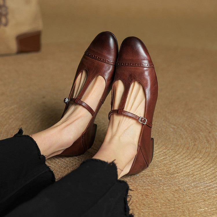 Bia Scarpe Basse in Pelle Genuina