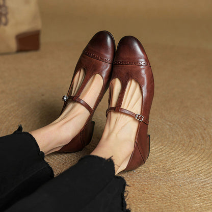 Bia Scarpe Basse in Pelle Genuina