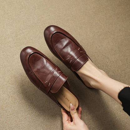 Aurora Mules in pelle vera