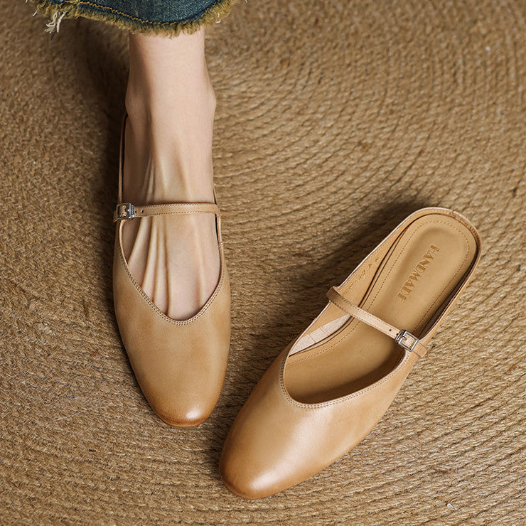 Avina Mules in pelle genuina