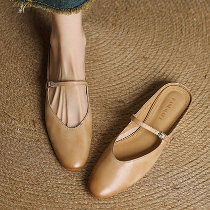 Avina Mules in pelle genuina