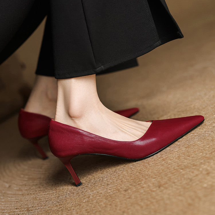 Avella Tacchi in pelle autentica