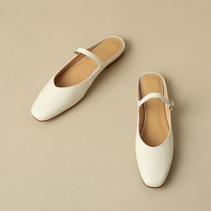 Mules in pelle autentica di Amini