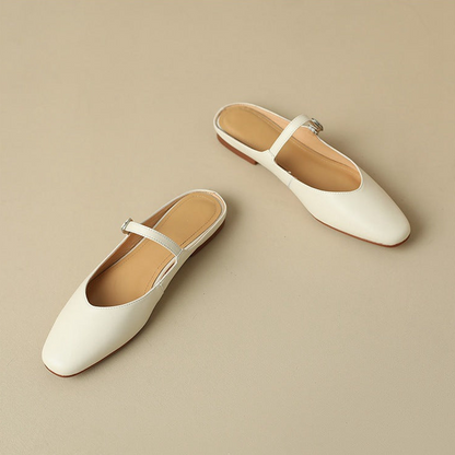 Mules in pelle autentica di Amini