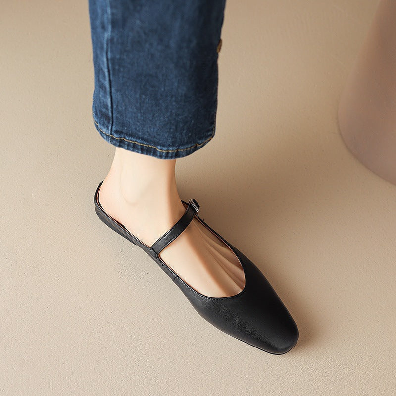 Mules in pelle autentica di Amini