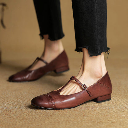Bia Scarpe Basse in Pelle Genuina