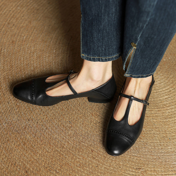 Bia Scarpe Basse in Pelle Genuina
