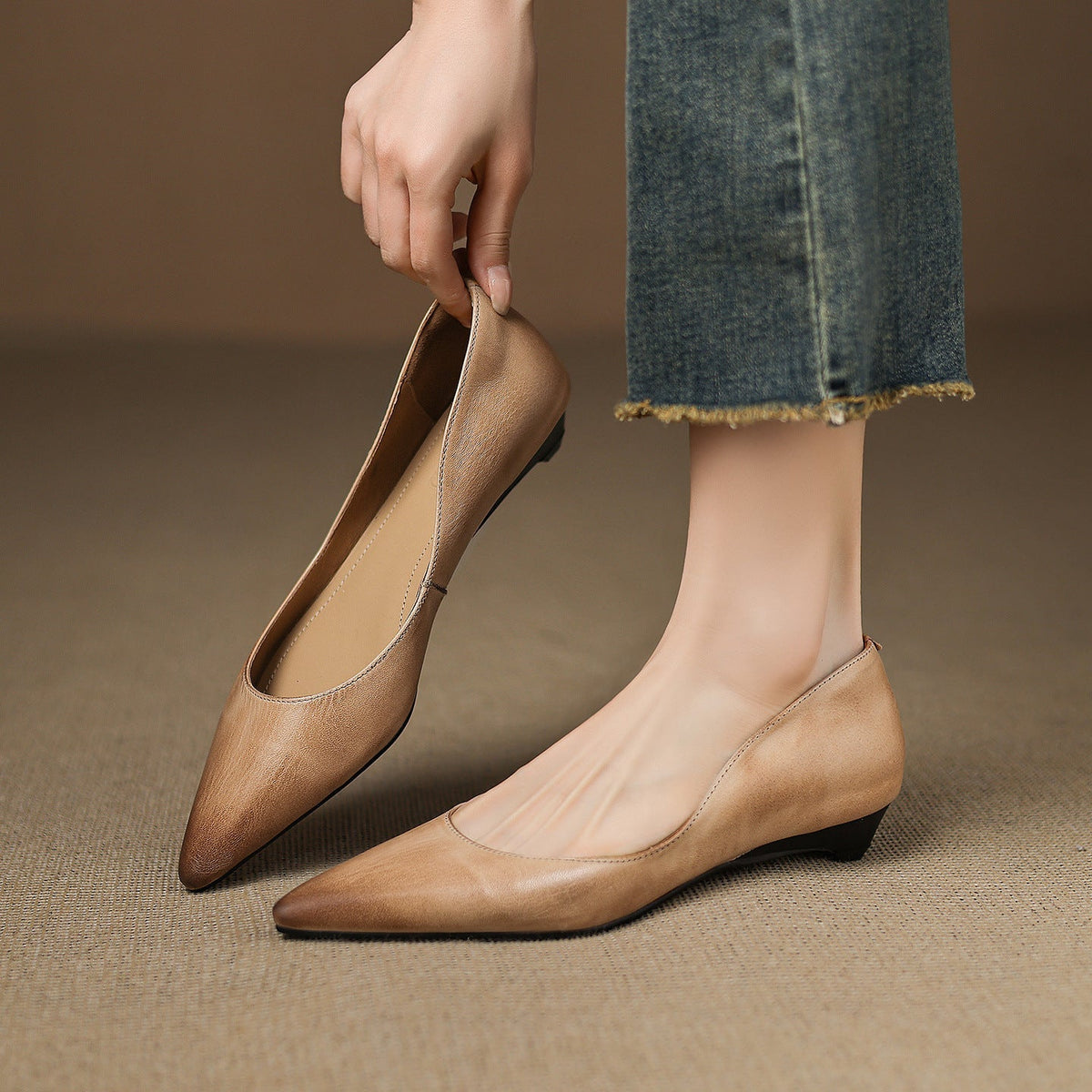 Arla Ballerine in pelle autentica