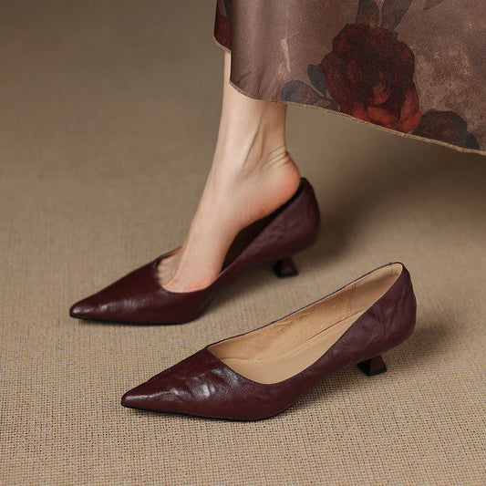 Tacchi in pelle genuina di Arven
