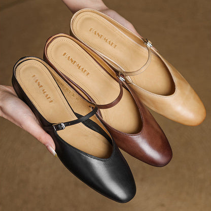 Avina Mules in pelle genuina